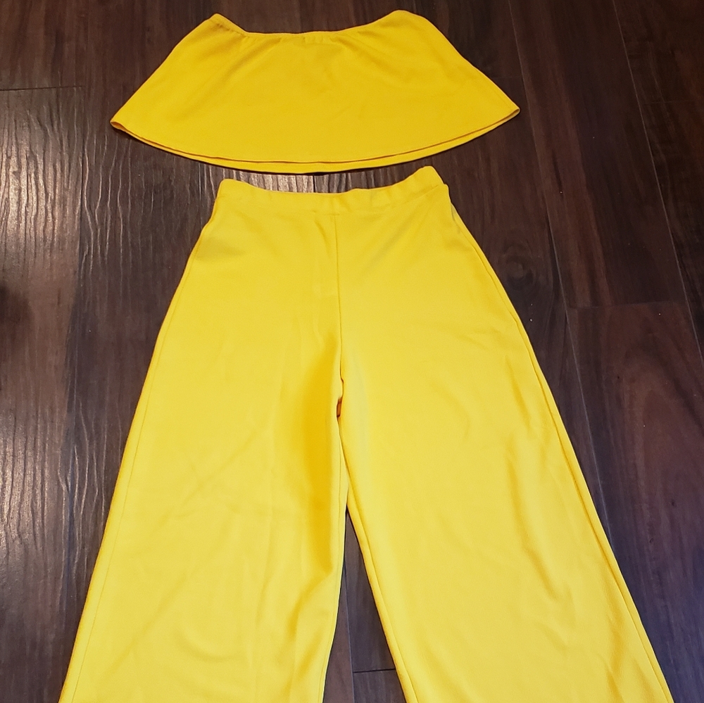Mustard Culotte set